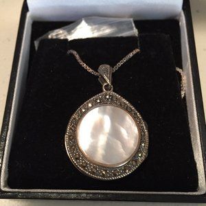 Marcasite/Opal Locket